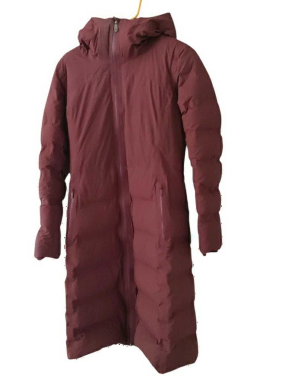 Lululemon Down Filled Sleet Street Hooded Puffer Jacket Burgundy